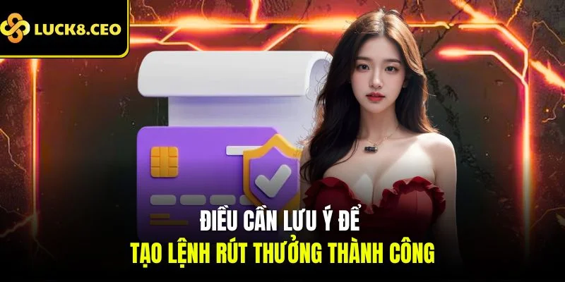 Điều cần lưu ý để tạo lệnh rút thưởng thành công